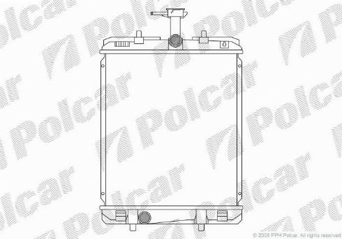 Polcar 2301082K - Радиатор, охлаждение двигателя avtokuzovplus.com.ua