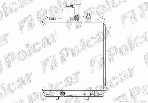 Polcar 230108A2 - Радиатор, охлаждение двигателя avtokuzovplus.com.ua