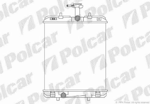 Polcar 230108A3 - Радиатор, охлаждение двигателя avtokuzovplus.com.ua