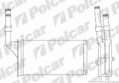 Polcar 2304N8-3 - Теплообменник, отопление салона avtokuzovplus.com.ua