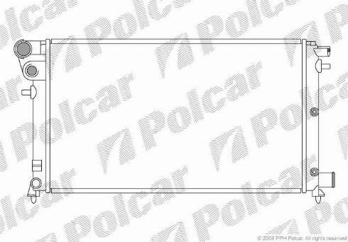 Polcar 2306083X - Радіатор, охолодження двигуна autocars.com.ua