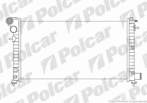 Polcar 230608-3 - Радіатор, охолодження двигуна autocars.com.ua