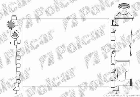 Polcar 230608-5 - Радіатор, охолодження двигуна autocars.com.ua
