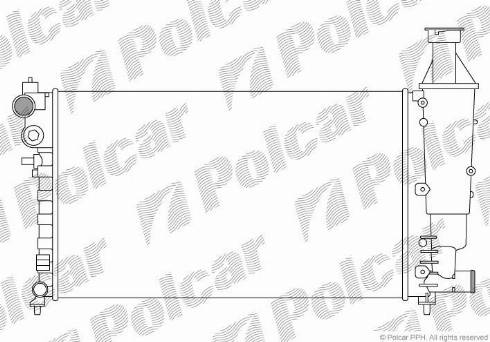 Polcar 230608-6 - Радіатор, охолодження двигуна autocars.com.ua