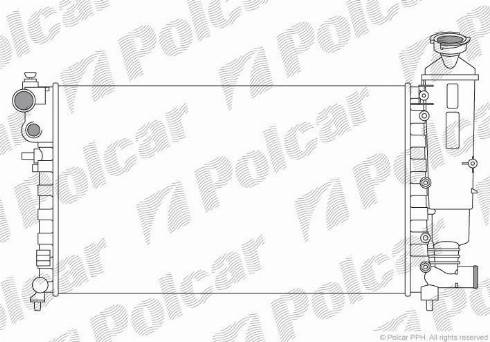 Polcar 230608A2 - Радіатор, охолодження двигуна autocars.com.ua