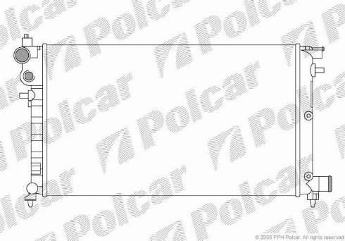 Polcar 230608A3 - Радіатор, охолодження двигуна autocars.com.ua