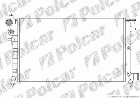 Polcar 230608B3 - Радіатор, охолодження двигуна autocars.com.ua