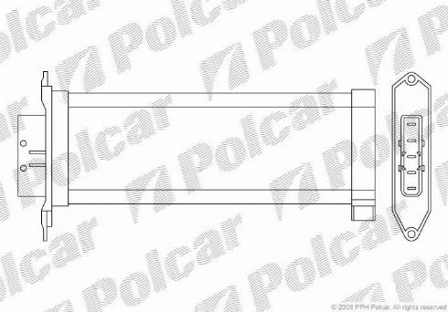 Polcar 2308N82X - Теплообменник, отопление салона autodnr.net