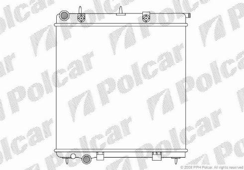 Polcar 2315081X - Радиатор, охлаждение двигателя avtokuzovplus.com.ua