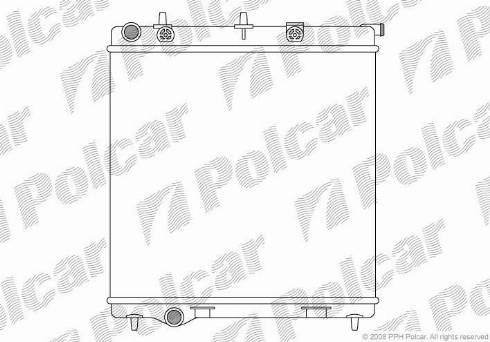 Polcar 2315085X - Радіатор, охолодження двигуна autocars.com.ua