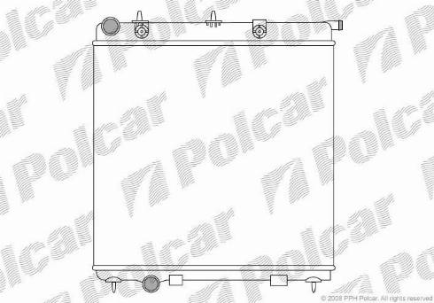Polcar 231508A1 - Радіатор, охолодження двигуна autocars.com.ua