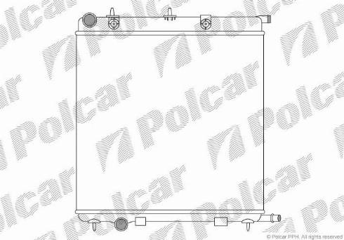 Polcar 231508A2 - Радіатор, охолодження двигуна autocars.com.ua