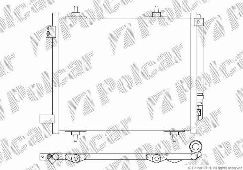 Polcar 2315K8C1 - Конденсатор кондиционера avtokuzovplus.com.ua