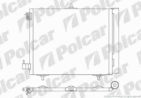 Polcar 2316K81X - Конденсатор, кондиціонер autocars.com.ua