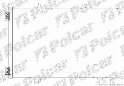 Polcar 2316K8C3S - Конденсатор, кондиціонер autocars.com.ua
