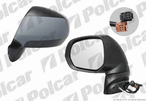 Polcar 2317514M - Зовнішнє дзеркало autocars.com.ua