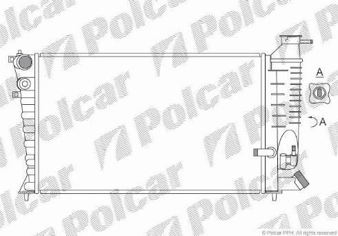 Polcar 232408-4 - Радиатор, охлаждение двигателя avtokuzovplus.com.ua