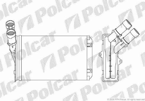 Polcar 2324N8-1 - Теплообменник, отопление салона autodnr.net