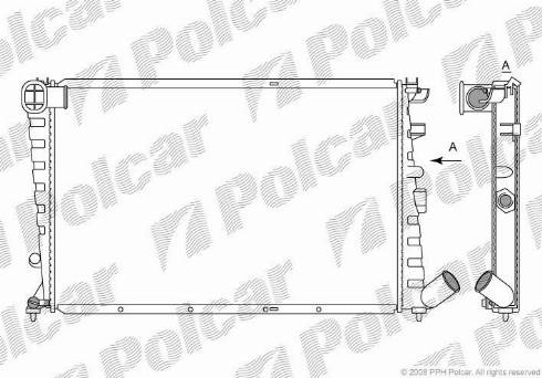 Polcar 232508-4 - Радиатор, охлаждение двигателя autodnr.net