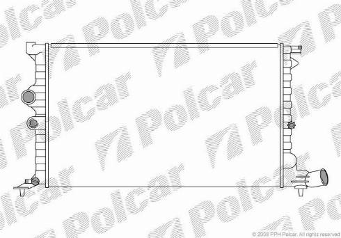 Polcar 2325086X - Радиатор, охлаждение двигателя autodnr.net