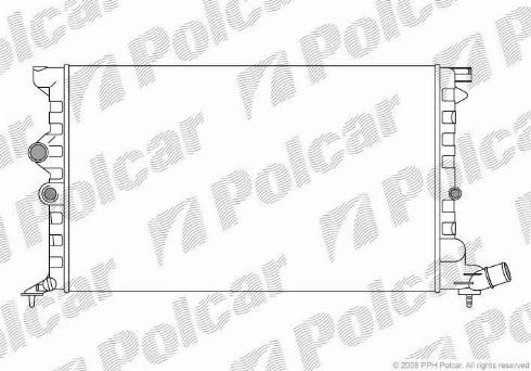 Polcar 232508-6 - Радиатор, охлаждение двигателя autodnr.net