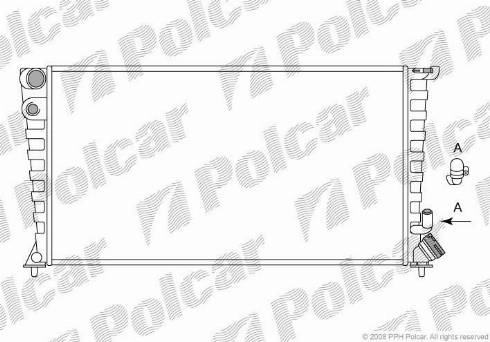 Polcar 2326084X - Радіатор, охолодження двигуна autocars.com.ua