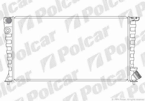 Polcar 232608-4 - Радіатор, охолодження двигуна autocars.com.ua