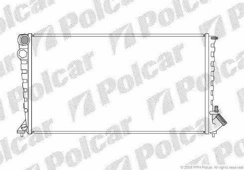 Polcar 232608-5 - Радіатор, охолодження двигуна autocars.com.ua