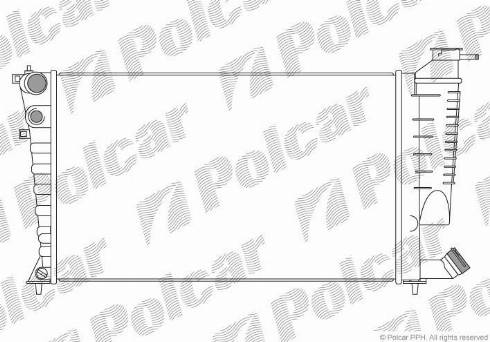 Polcar 232608-6 - Радіатор, охолодження двигуна autocars.com.ua