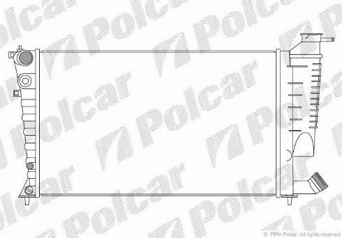 Polcar 232608-9 - Радіатор, охолодження двигуна autocars.com.ua