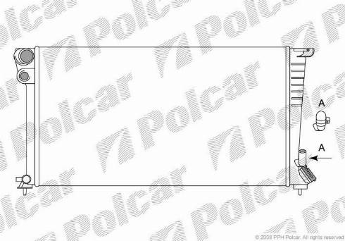 Polcar 232608A4 - Радіатор, охолодження двигуна autocars.com.ua