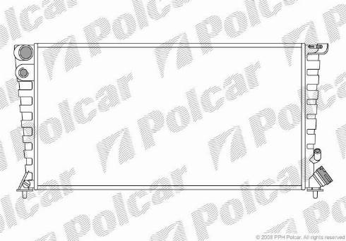 Polcar 232608A5 - Радіатор, охолодження двигуна autocars.com.ua