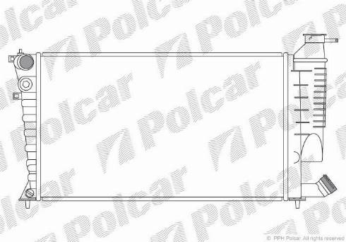 Polcar 232608A6 - Радіатор, охолодження двигуна autocars.com.ua