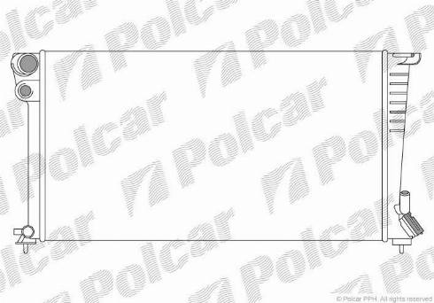 Polcar 232608A8 - Радіатор, охолодження двигуна autocars.com.ua