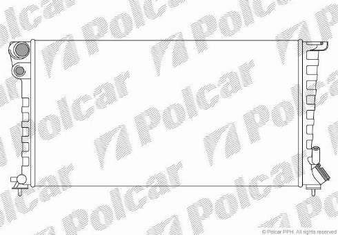 Polcar 232608B4 - Радіатор, охолодження двигуна autocars.com.ua