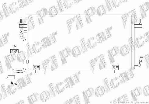 Polcar 2326K8C3 - Конденсатор кондиционера avtokuzovplus.com.ua
