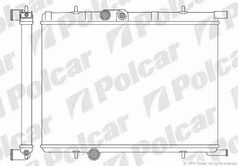 Polcar 232708A1 - Радіатор, охолодження двигуна autocars.com.ua