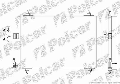 Polcar 2327K82X - Конденсатор, кондиціонер autocars.com.ua