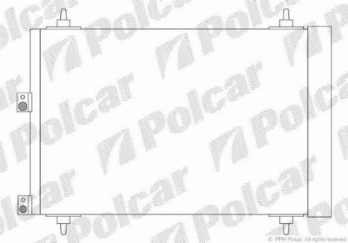 Polcar 2327K8C3S - Конденсатор, кондиціонер autocars.com.ua