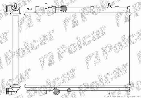 Polcar 2328084X - Радіатор, охолодження двигуна autocars.com.ua