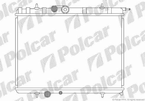 Polcar 232808-4 - Радіатор, охолодження двигуна autocars.com.ua