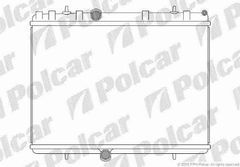 Polcar 2329081X - Радіатор, охолодження двигуна autocars.com.ua