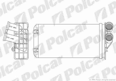 Polcar 2329N8-1 - Теплообмінник, опалення салону autocars.com.ua