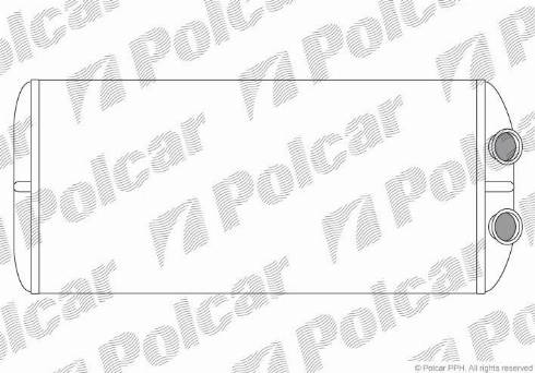 Polcar 2329N8-3 - Теплообмінник, опалення салону autocars.com.ua