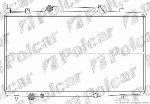 Polcar 2332083X - Радіатор, охолодження двигуна autocars.com.ua