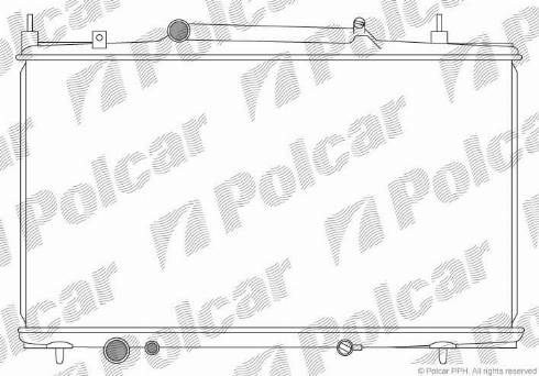 Polcar 233208-3 - Радіатор, охолодження двигуна autocars.com.ua