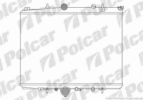 Polcar 233208-4 - Радіатор, охолодження двигуна autocars.com.ua