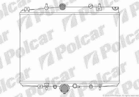 Polcar 233208-7 - Радиатор, охлаждение двигателя avtokuzovplus.com.ua