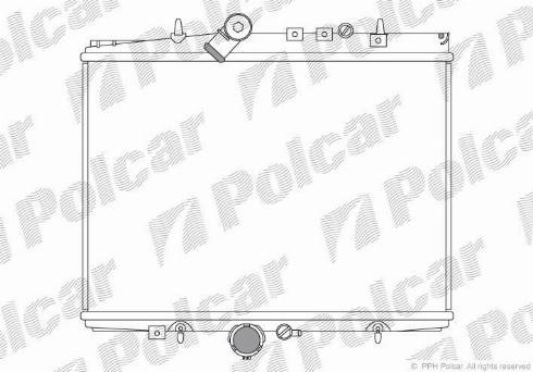 Polcar 233208A9 - Радиатор, охлаждение двигателя avtokuzovplus.com.ua