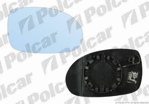 Polcar 2332551M - Дзеркальне скло, зовнішнє дзеркало autocars.com.ua